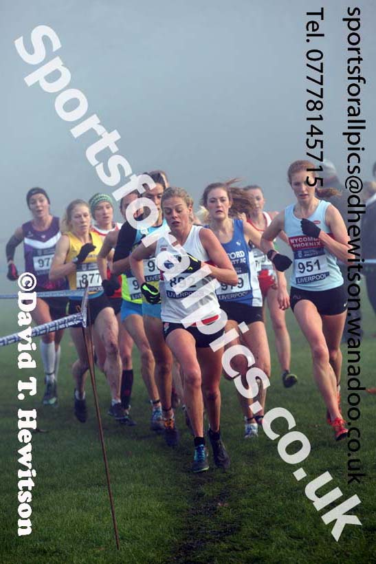 Senior and under-23 women, European Cross Country Trials, Sefton Park, Liverpool. Photo: David T. Hewitson/Sports for All Pics